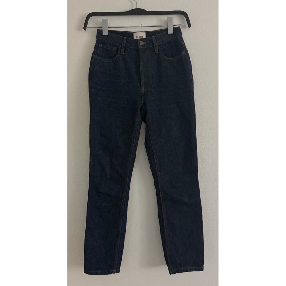 Sezane Denim Dark Wash High Rise Skinny Jeans Size 25